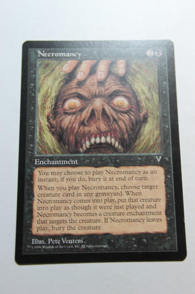 MTG Necromancy x1- -Visions-Lightly Played