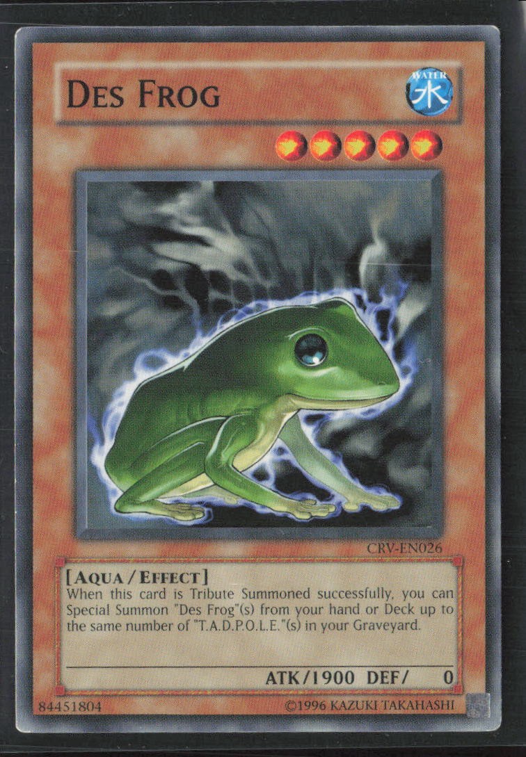 Des Frog CRV-EN026 Common / Short Print Cybernetic Revolution Yu-Gi-Oh MP