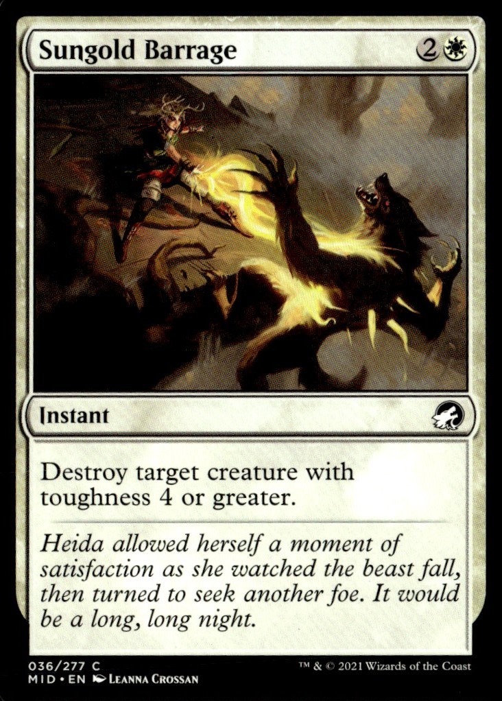 2021 Innistrad: Midnight Hunt Sungold Barrage Expansion/Common #36