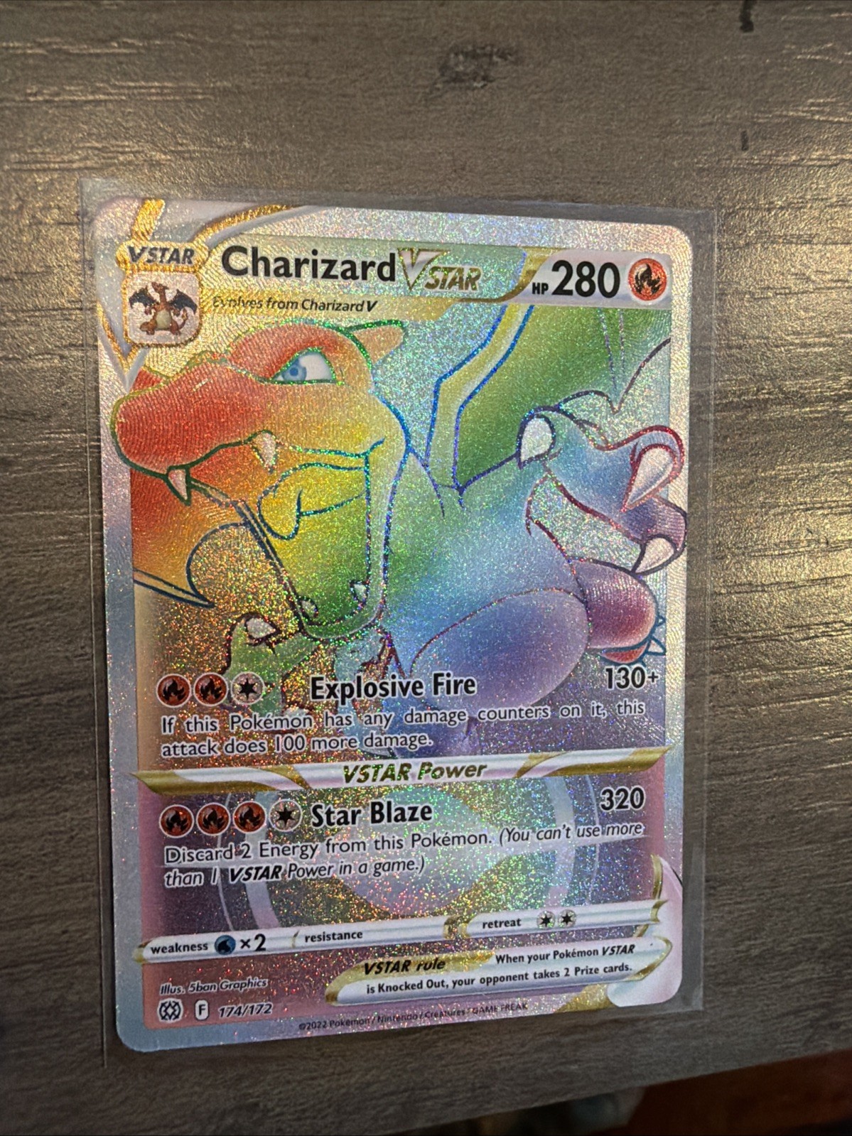 Charizard VSTAR (Secret) 174/172 Swsh09: Brilliant Stars Holo