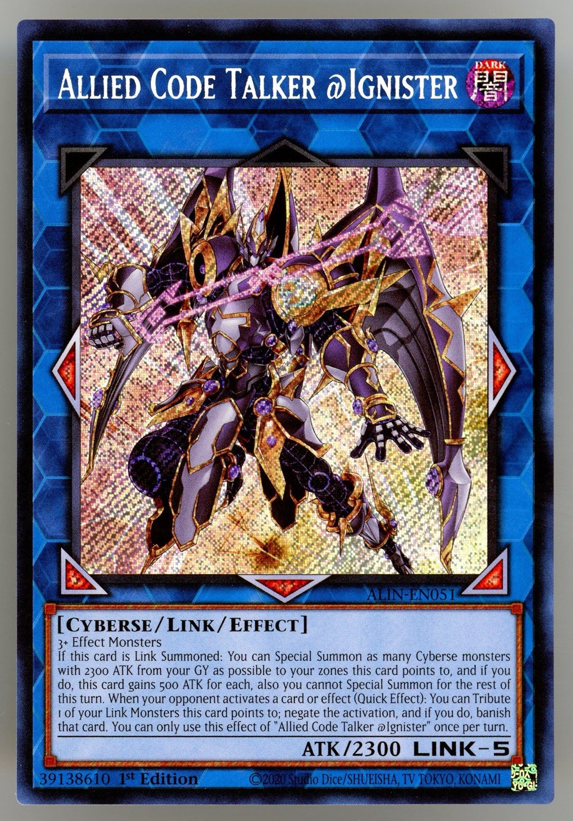 Allied Code Talker @Ignister ALIN-EN051 Alliance Insight 1st Edition