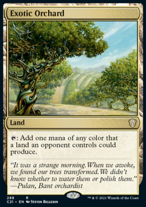 Magic the Gathering MTG Exotic Orchard (288) Commander 2021 LP