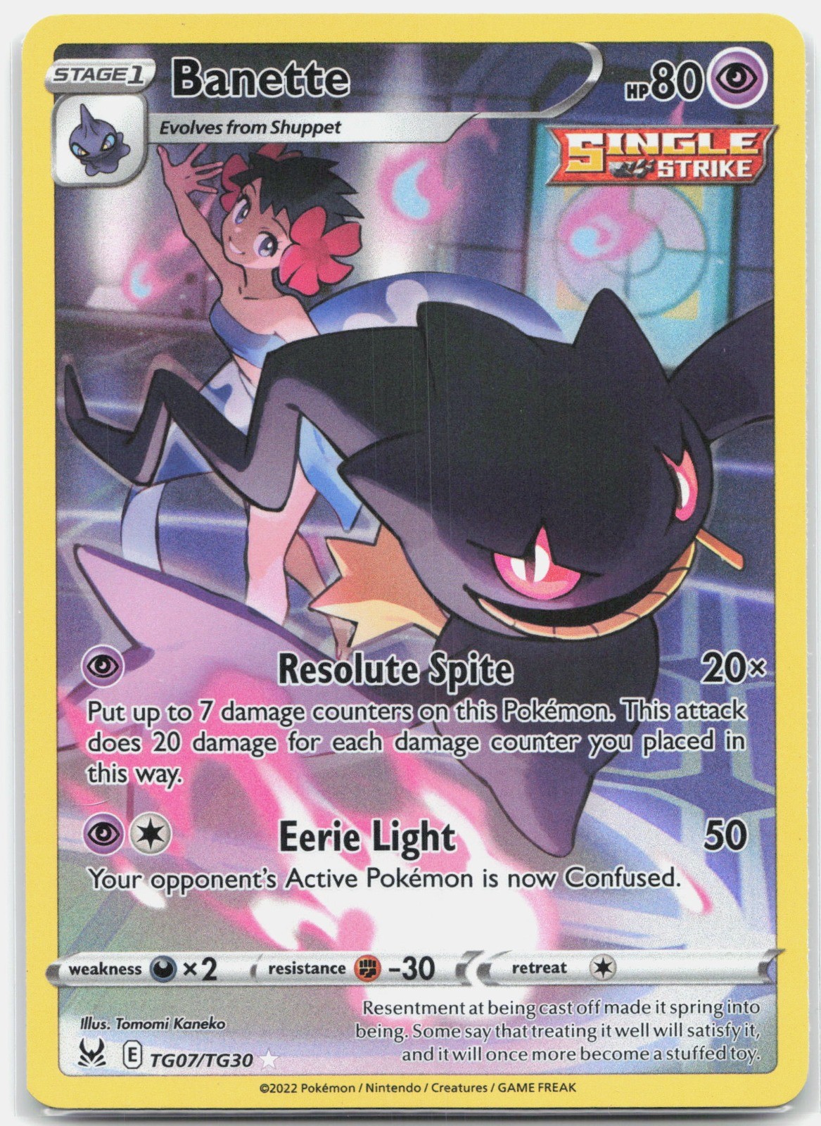 Banette Ultra Rare SWSH11: Lost Origin Trainer Gallery SWSH11: TG Psychic Holo T
