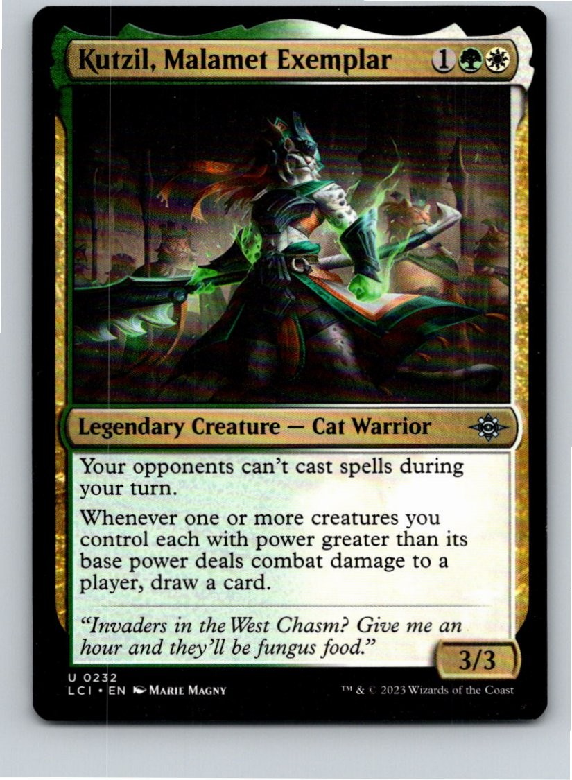 Magic the Gathering Kutzil, Malamet Exemplar The Lost Caverns of Ixalan MTG