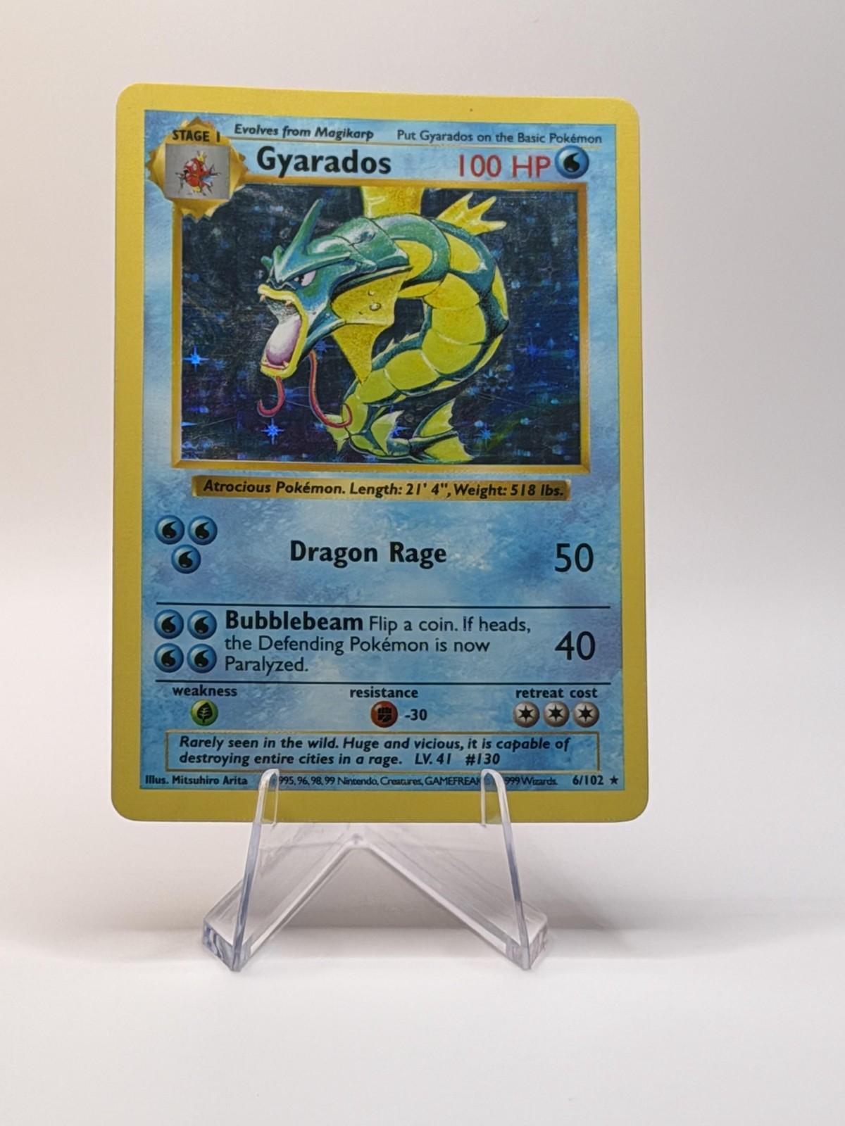 Base Set (Shadowless) #006/102 Gyarados