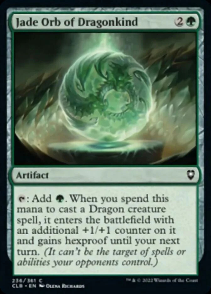 Jade Orb of Dragonkind [Commander Legends: Battle for Baldur’s Gate] Near Mint