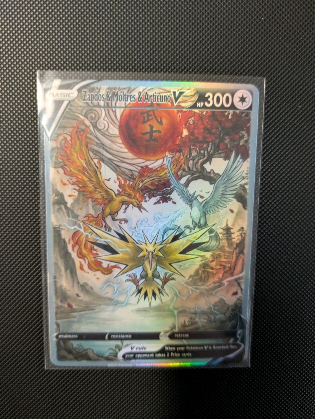 Zapdos, Moltres, & Articuno Red Sun Display Card