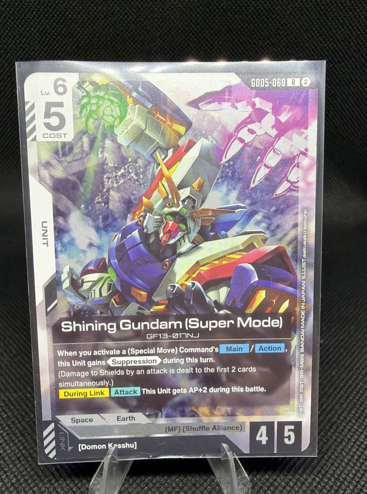 Shining Gundam (Super Mode) GD05-068 R Gundam Card Game English