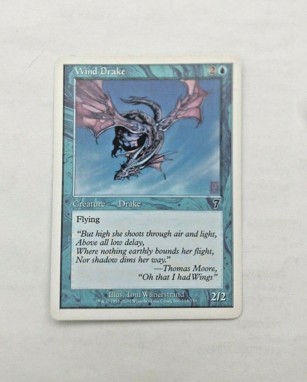 MTG Wind Drake Seventh Edition 114/350 Regular – Premium NOS – Uncirculated