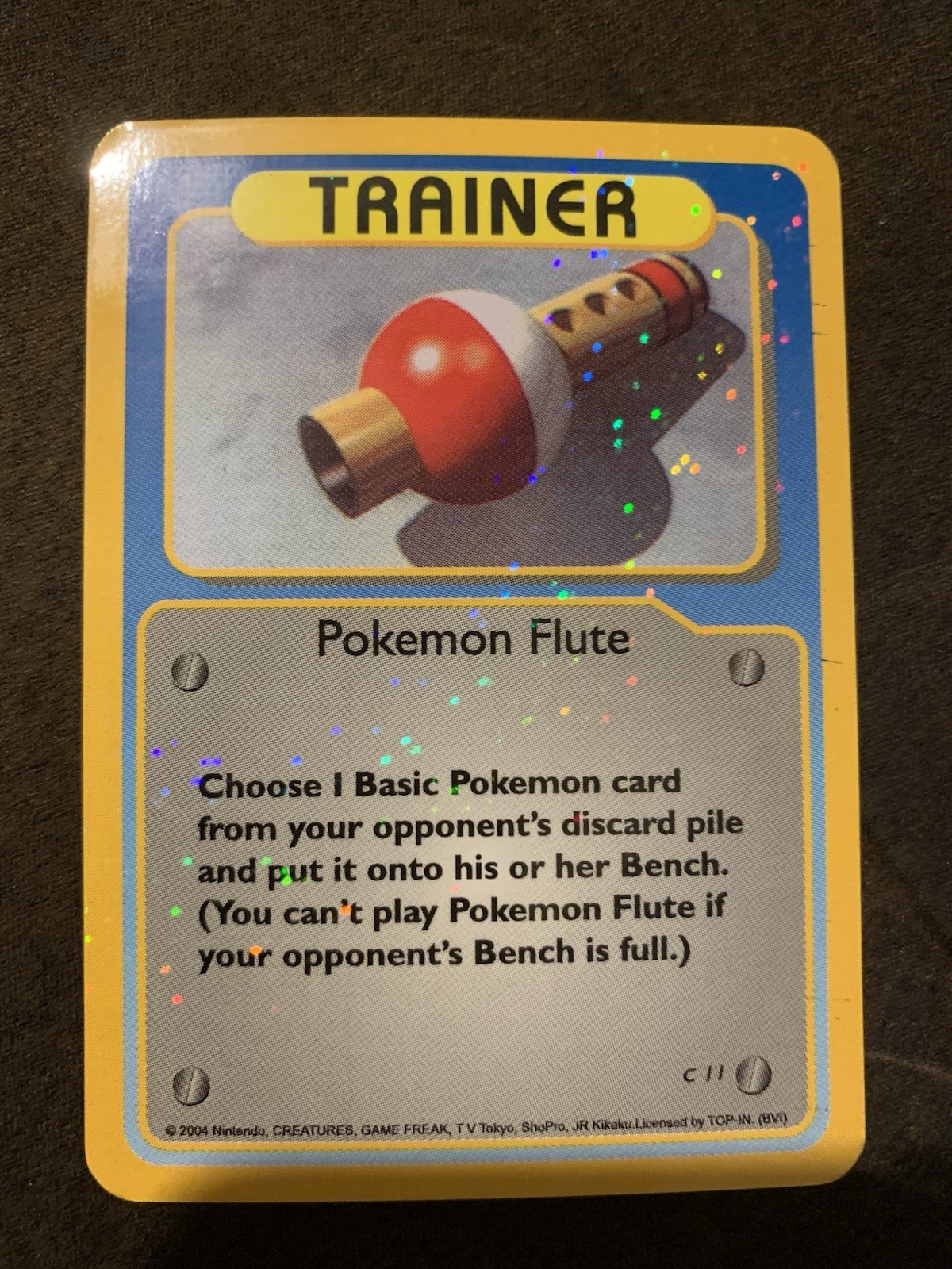 Pokemon Flute Funskool Blackhole Vintage 2004 Holo