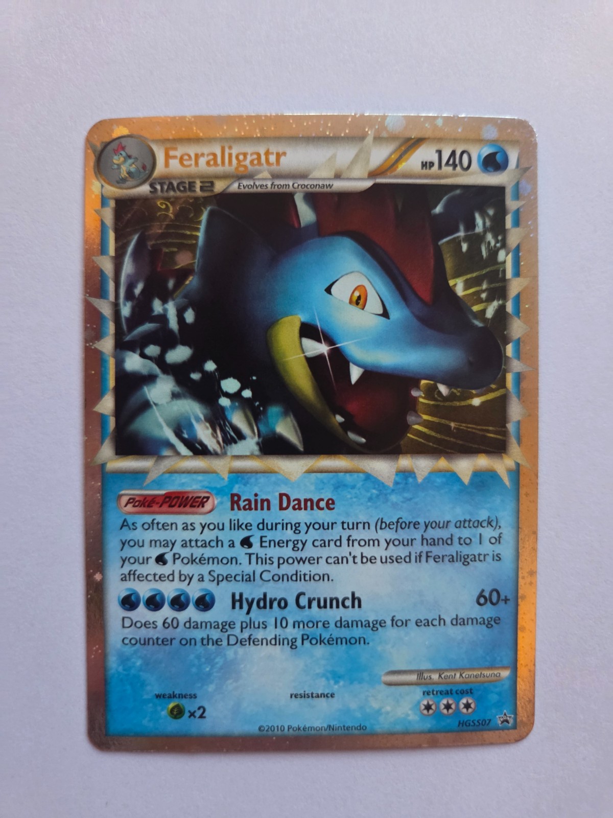 Pokémon TCG Feraligatr Prime HGSS07 HGSS Promo Holo ENG NM