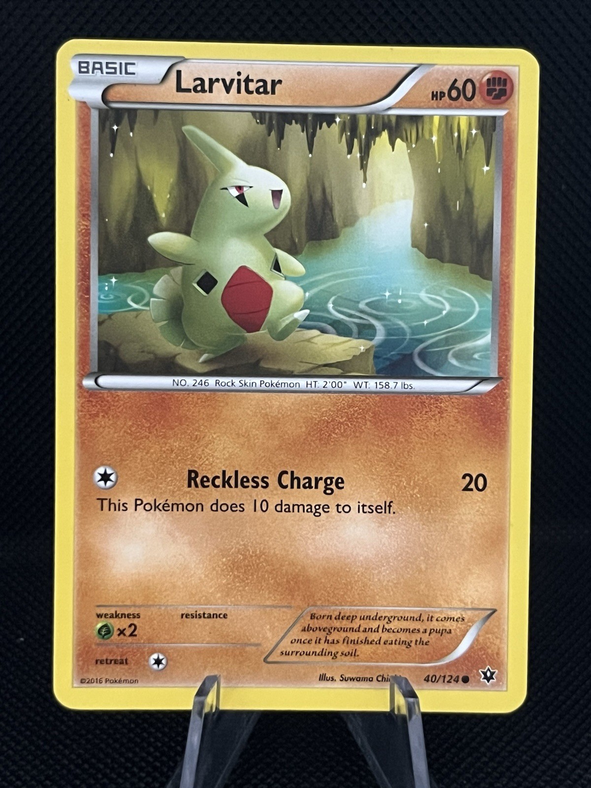 Pokemon TCG – Larvitar 40/120 Fates Collide 2016 Regular Common LP