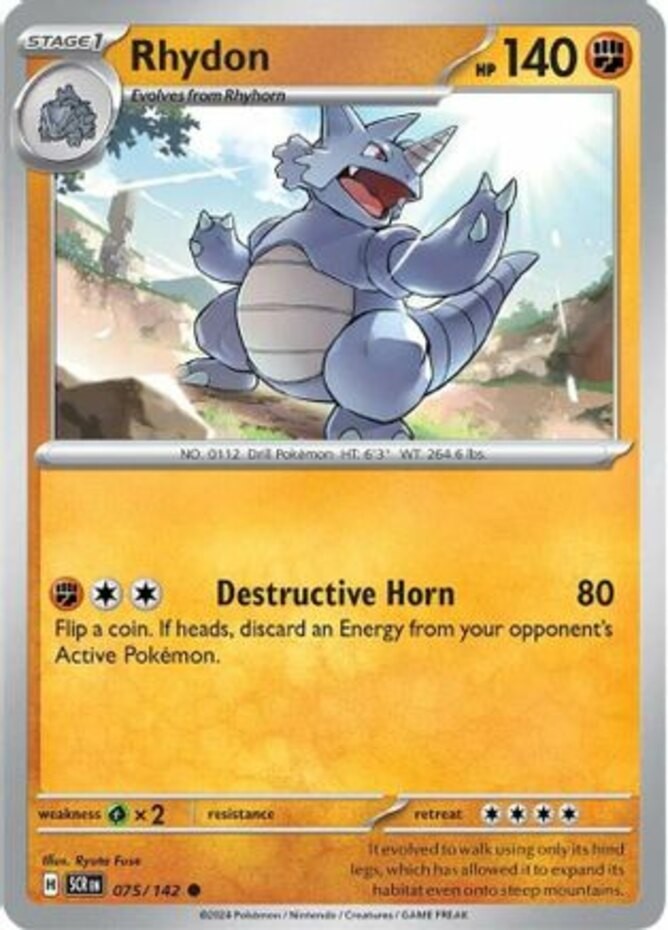 Rhydon – 075/142 – Common – Near Mint
