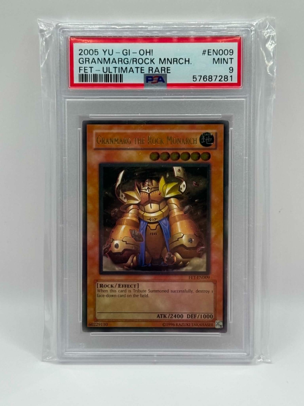 2005 YuGiOh! Granmarg the Rock Monarch Unlimited Ultimate Rare PSA 9 MINT