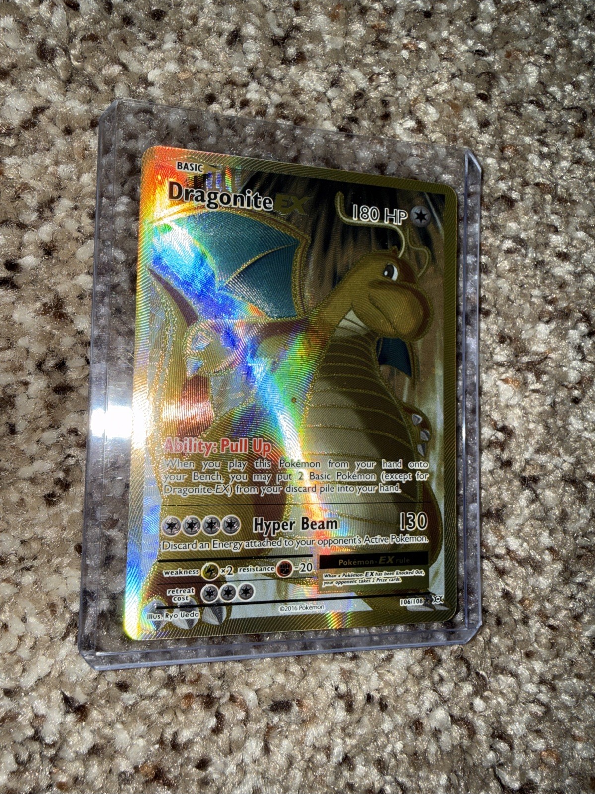 Dragonite EX (Full Art) 106/108 Evolutions Holo Pokemon Single