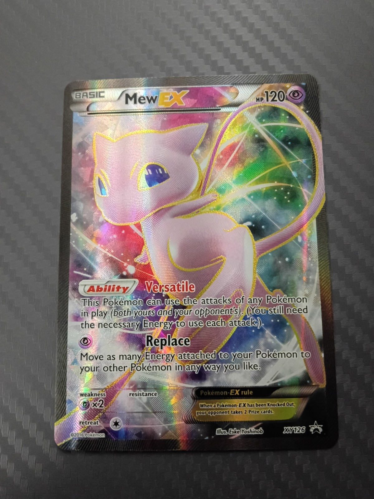 Mew EX XY126 Holo Black Star Promo Pokemon TCG Card English NM/LP