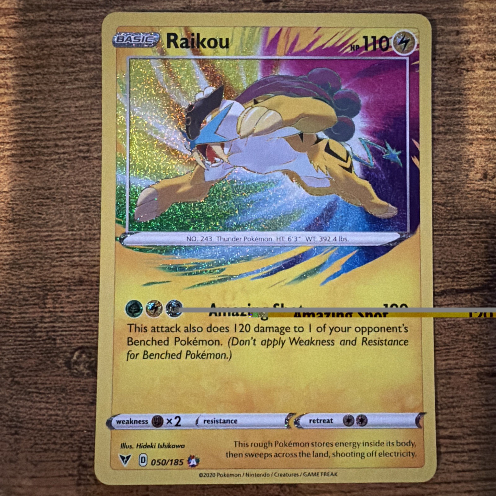 Raikou 050/185 Swsh04: Vivid Voltage Holo