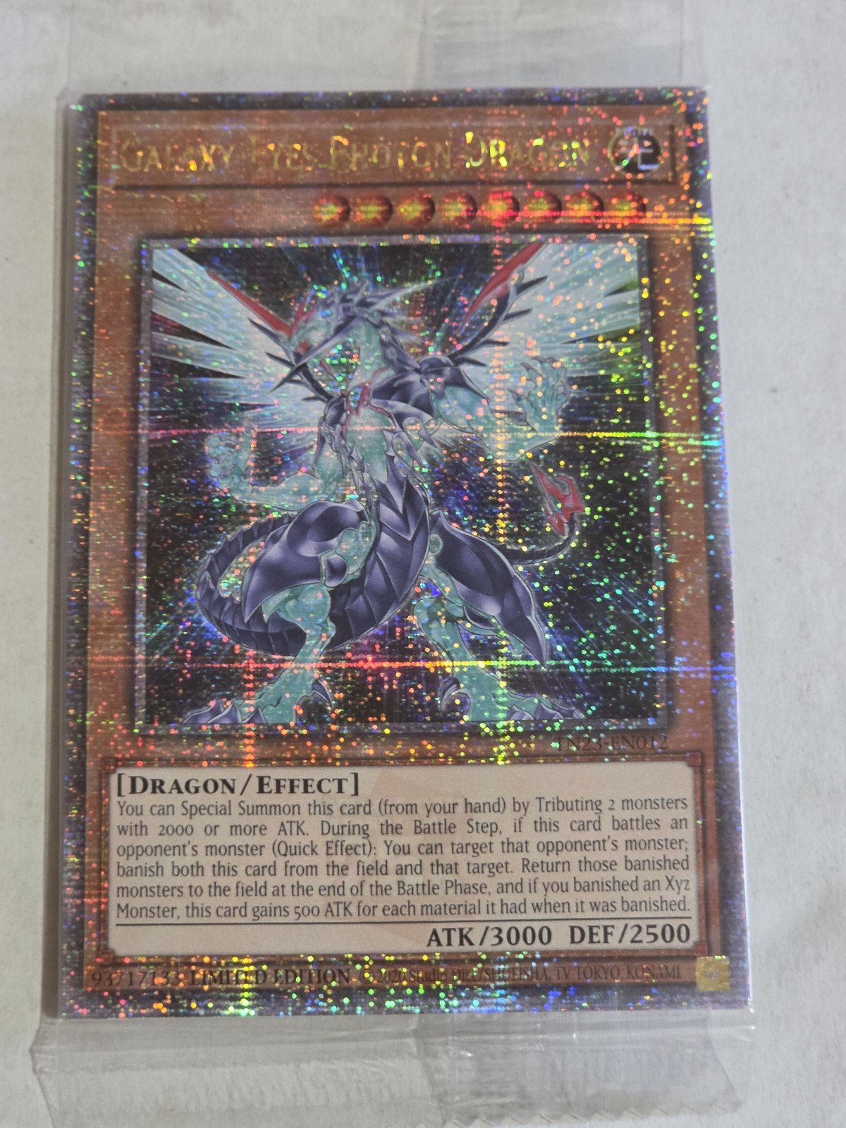Galaxy-Eyes Photon Dragon (Quarter Century Secret Rare) TN23-EN012 NM Yugioh