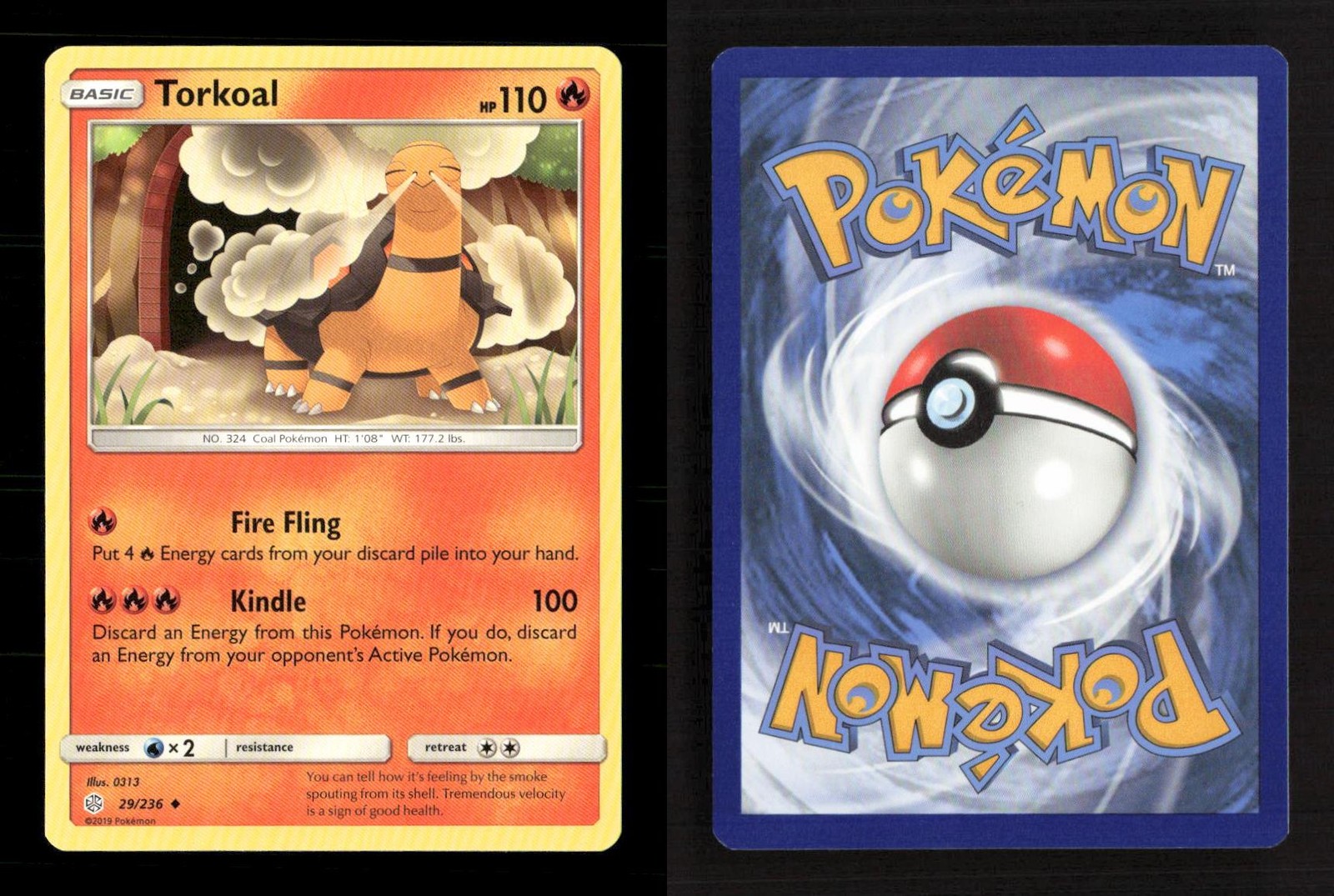 Torkoal 29/236 Cosmic Eclipse NM/M Pokemon