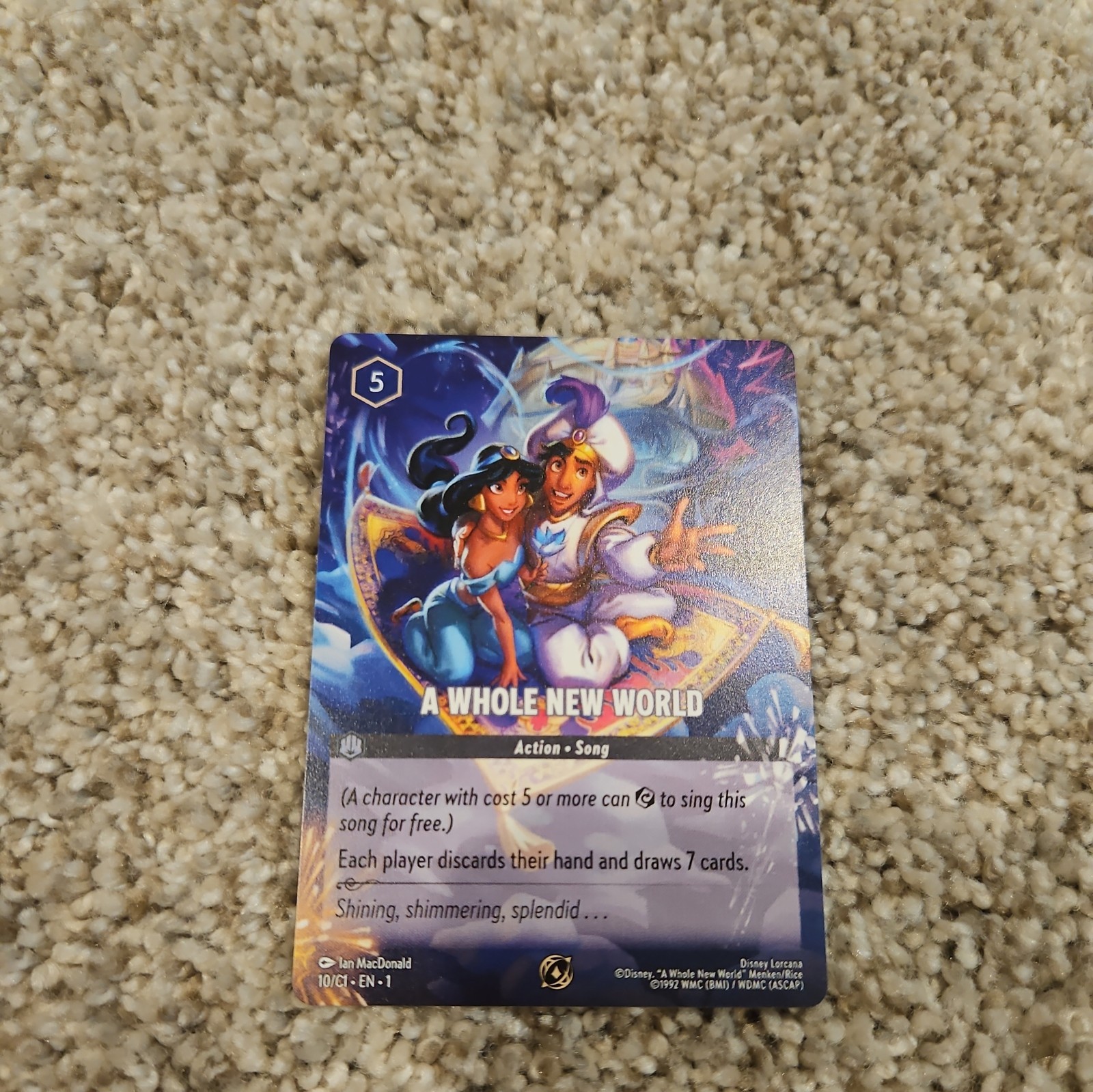 Disney Lorcana – A Whole New World – C1 Lorcana Challenge Promos Year 1