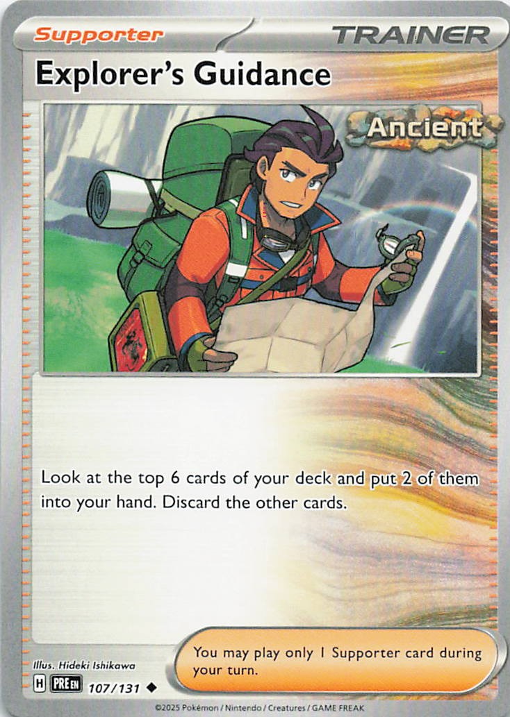 Explorer’s Guidance Uncommon SV: Prismatic Evolutions 107/131 NM Hideki Ishikawa