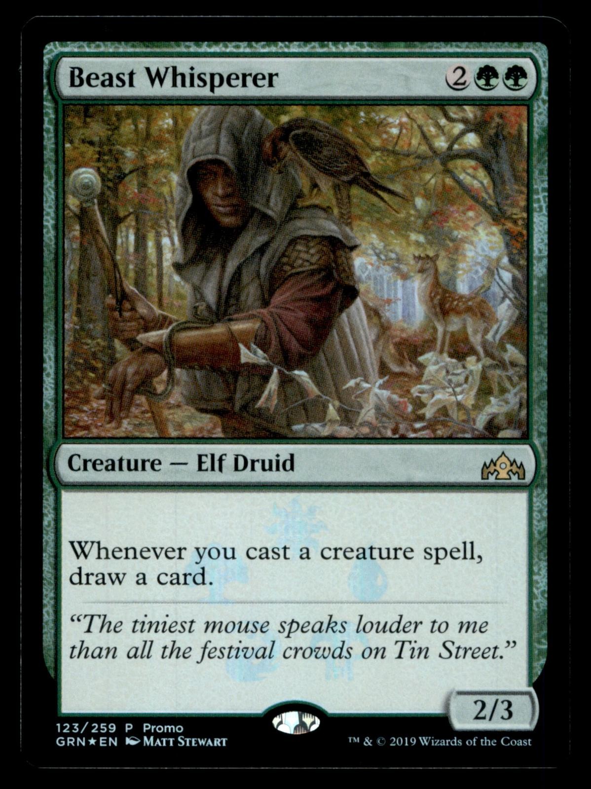 Beast Whisperer 123 Promo Media Promos Magic: The Gathering Foil Near Mint