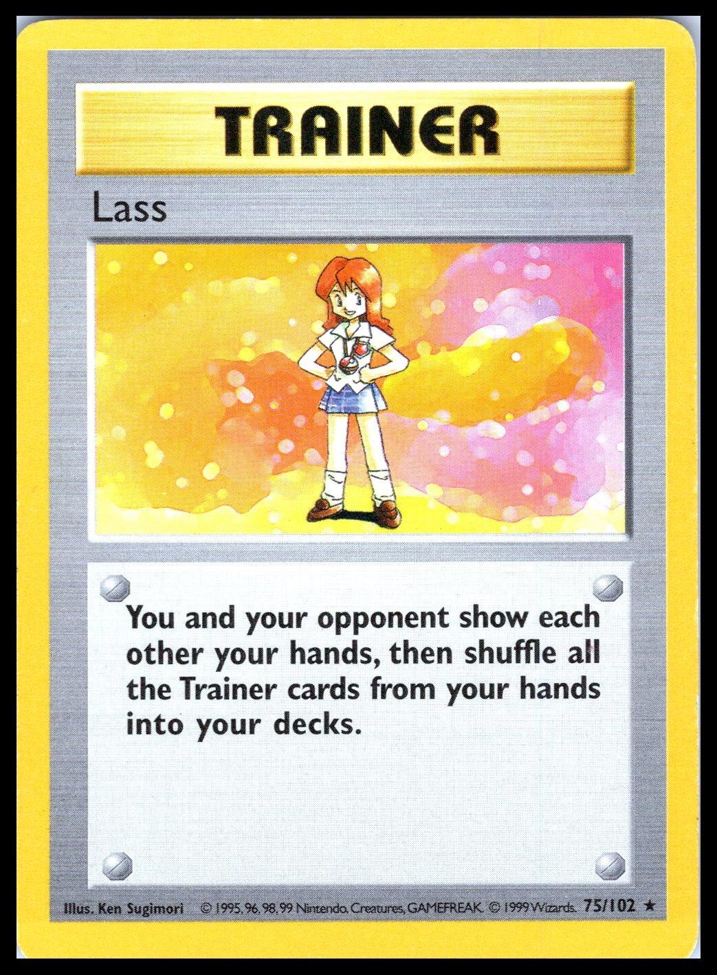 LASS – Pokemon – Ken Sugimori 75/102 BSS Base Set Shadowless – Unlimited LP