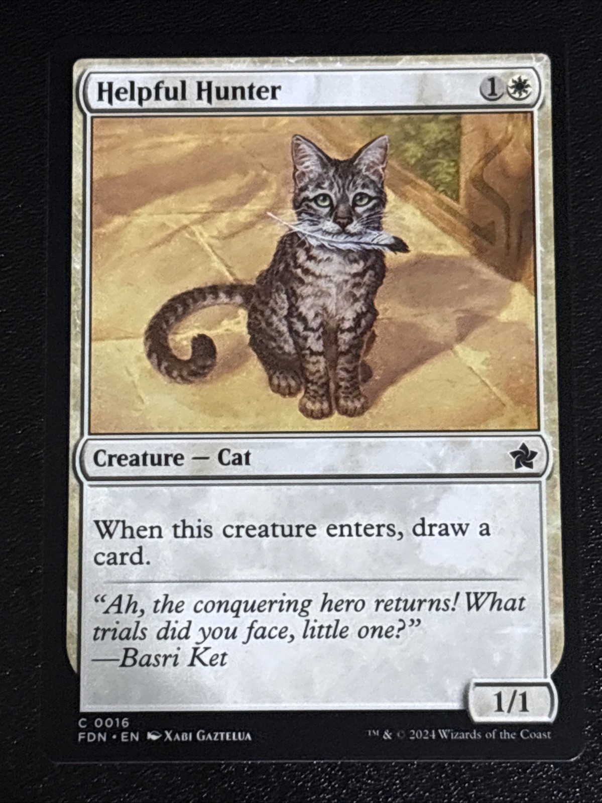 MTG Foundations Helpful Hunter 0016 NM