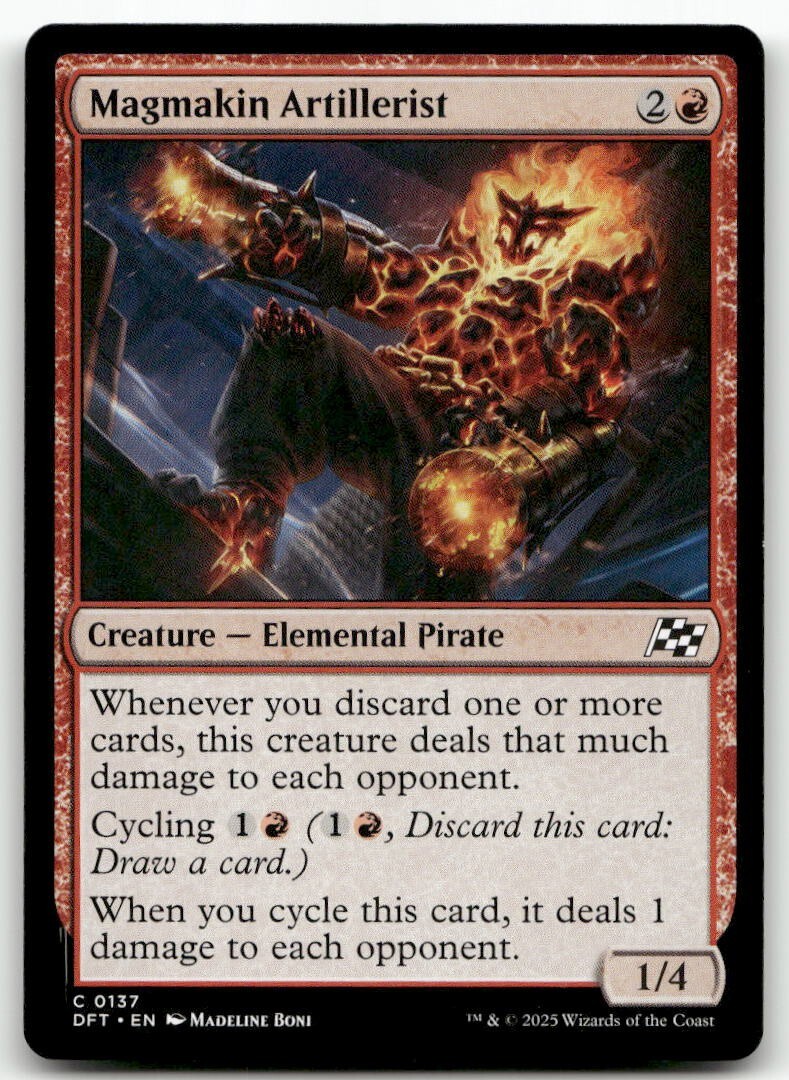 Magmakin Artillerist #137 MTG Aetherdrift NM X1