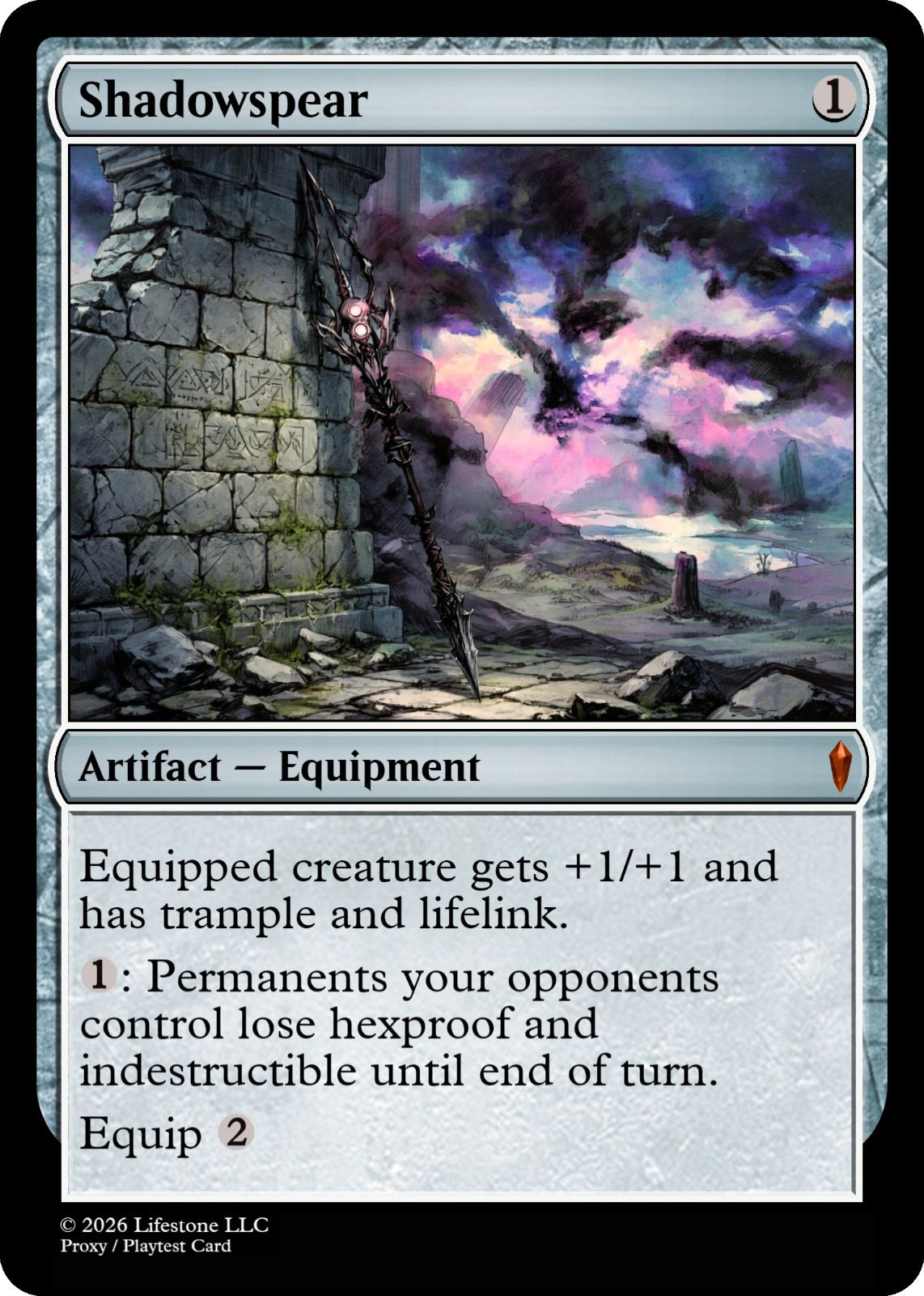 Shadowspear – Premium Quality – Not Tournament Authorized