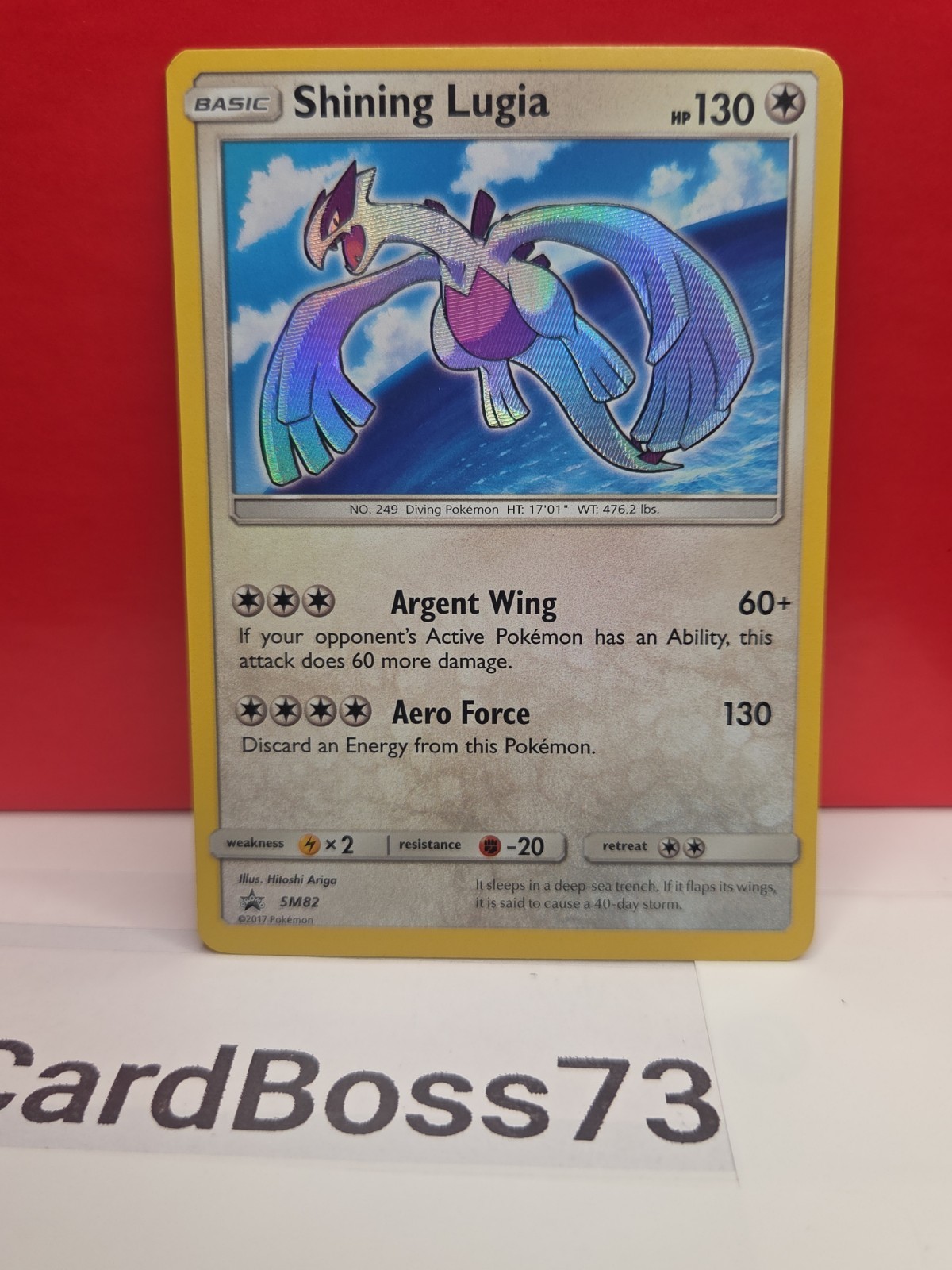 🔥 🌟 Shining Lugia – SM82 – Pokemon Sun & Moon Promo Ultra Rare Card