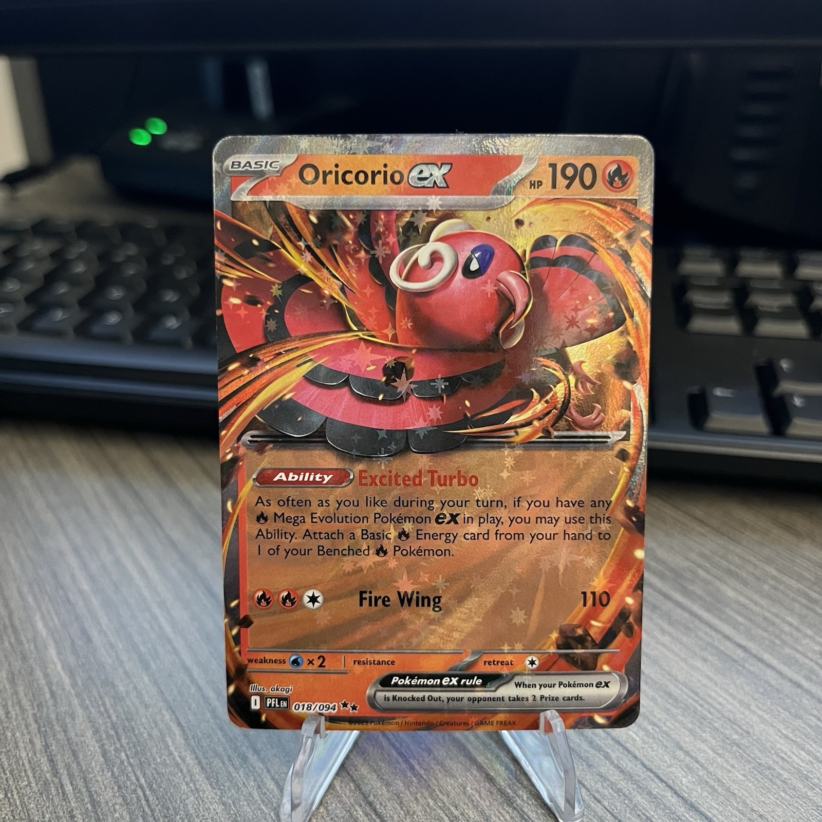 Pokemon Oricorio ex 018/094 Me02: Phantasmal Flames Holo