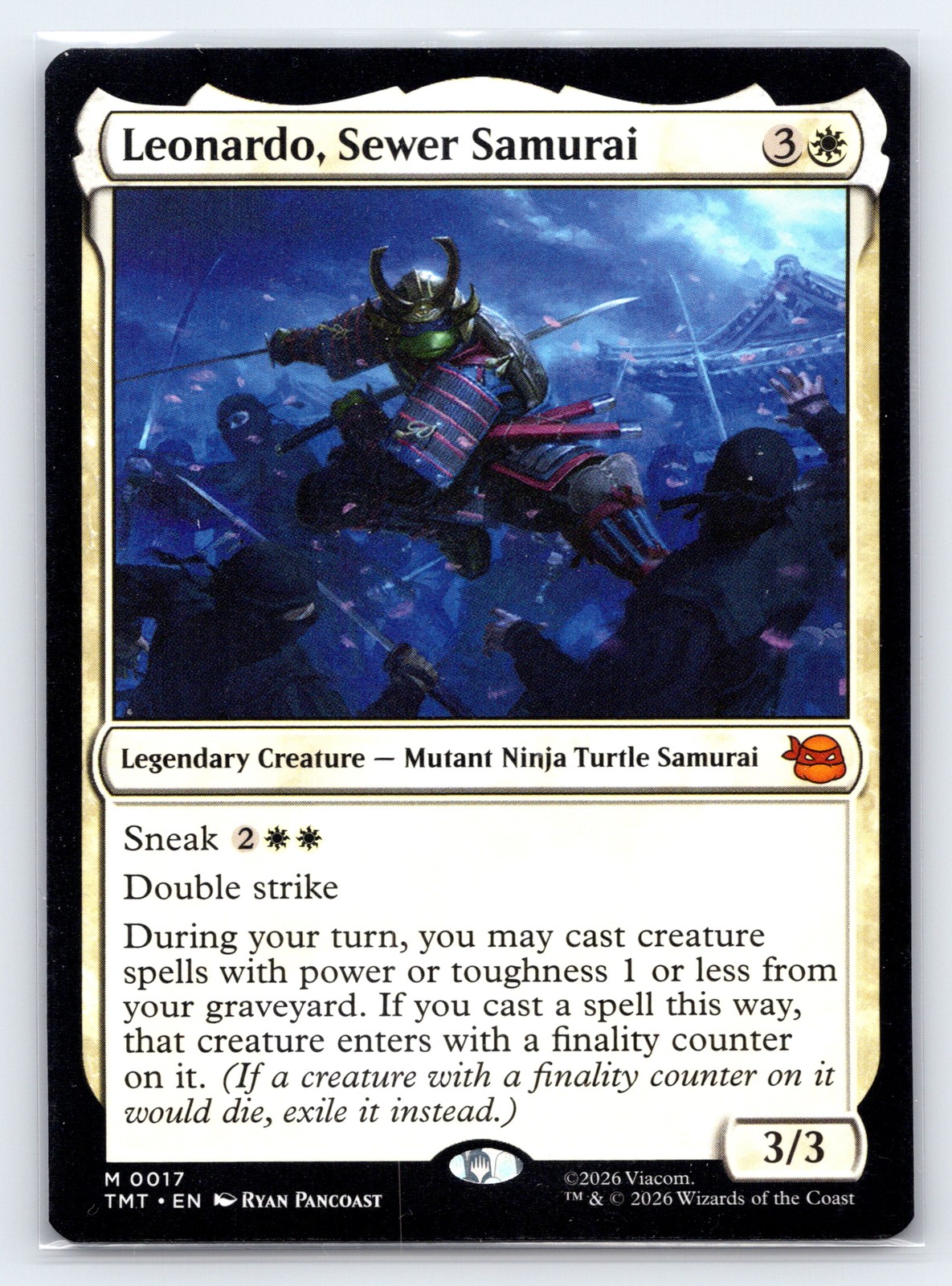 Leonardo, Sewer Samurai 17 Mythic Teenage Mutant Ninja Turtles MTG Near Mint