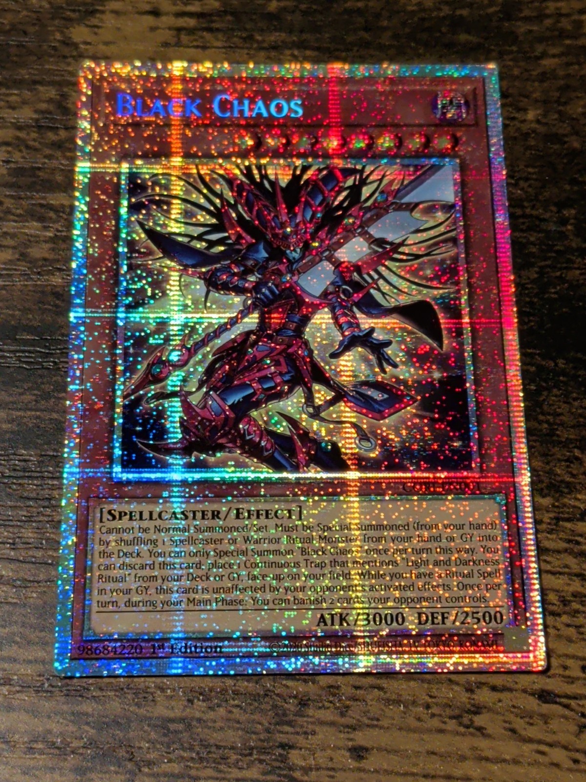 2026 Yugioh Black Chaos | CORI-EN001 Starlight Rare Near Mint