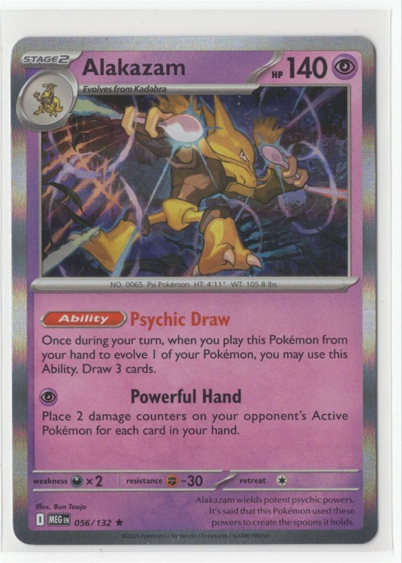 Pokemon Mega Evolution – 056/132 Alakazam Holo