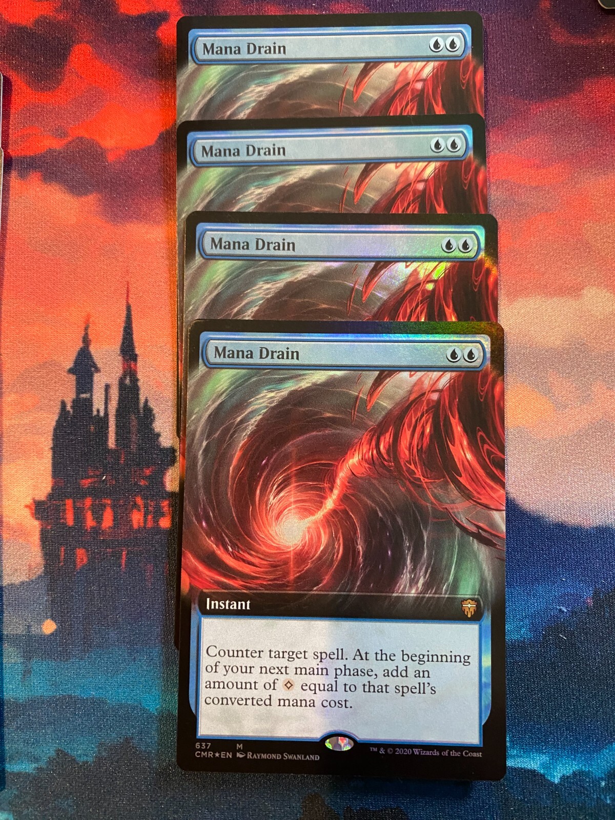 MTG Commander Legends Mana Drain Extended Art Foil x 4