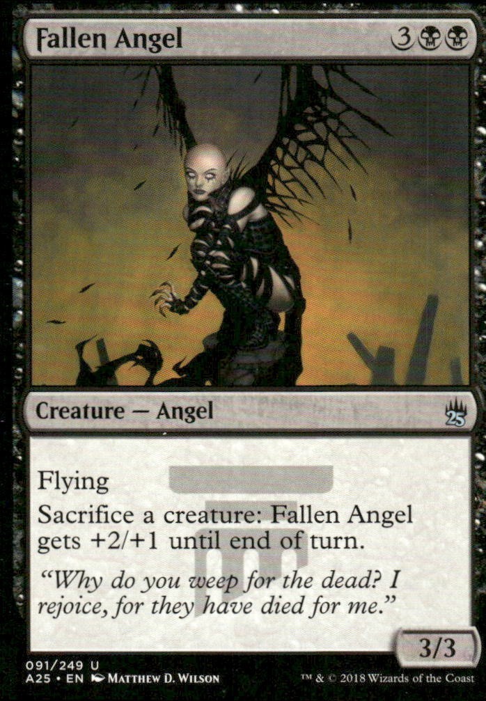 Fallen Angel 091/249 Masters 25 MTG Magic the Gathering card