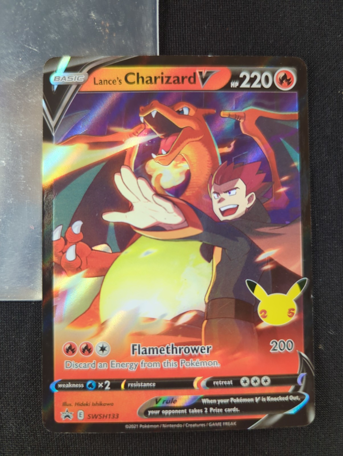JUMBO Lance’s Charizard V Card SWSH133 Pokémon Celebrations PACK FRESH