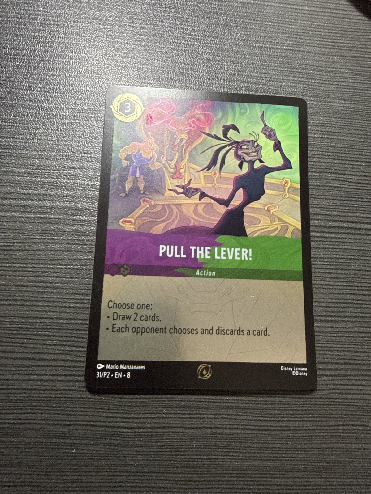 ✨Disney Lorcana- Reign of Jafar – Pull the Lever – Foil Promo Card 31/P2