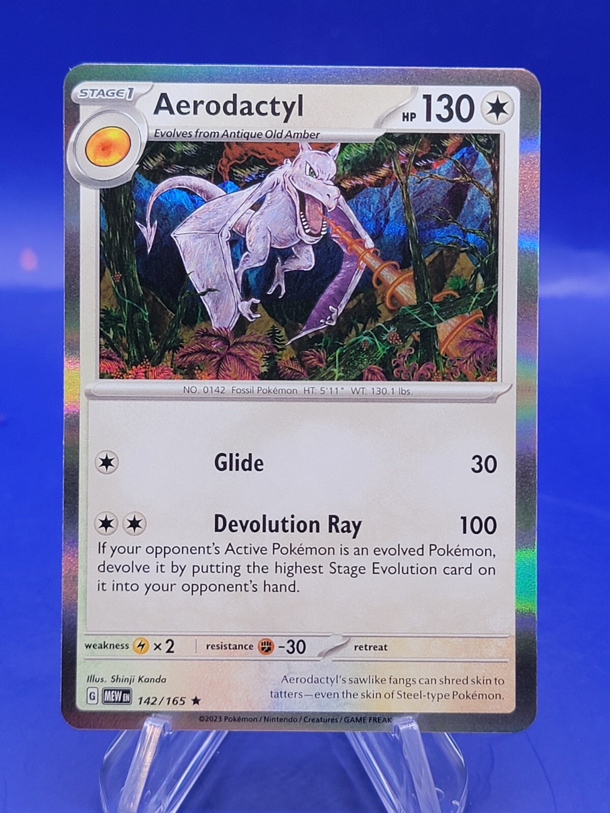 Aerodactyl 142/165 Holo ENGLISH NM/M Pokémon – 151