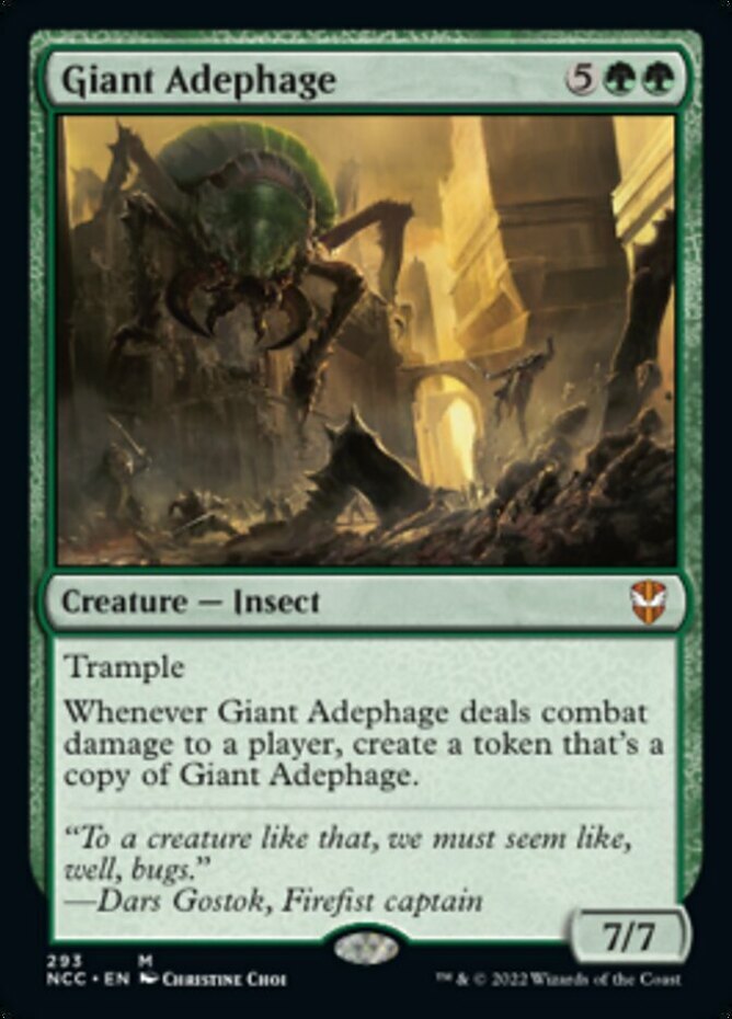 x1 Giant Adephage M MTG Commander Streets of New Capenna M/NM, English
