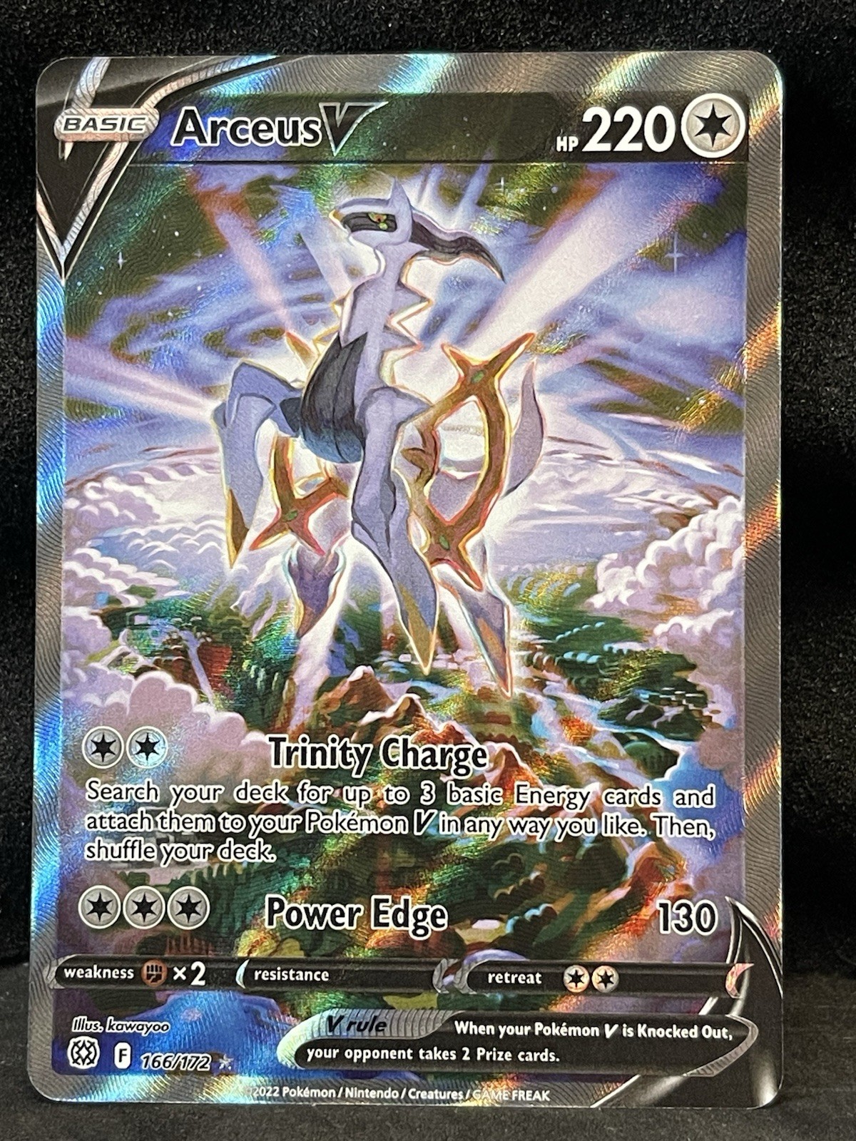 Arceus V (Alternate Full Art) 166/172 Swsh09: Brilliant Stars Holo