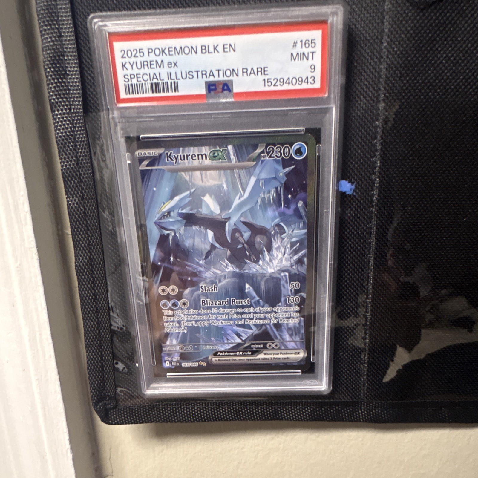 Pokemon Kyurem ex PSA 9 2025 Sv: Black Bolt 165/086 SIR Holo English Card