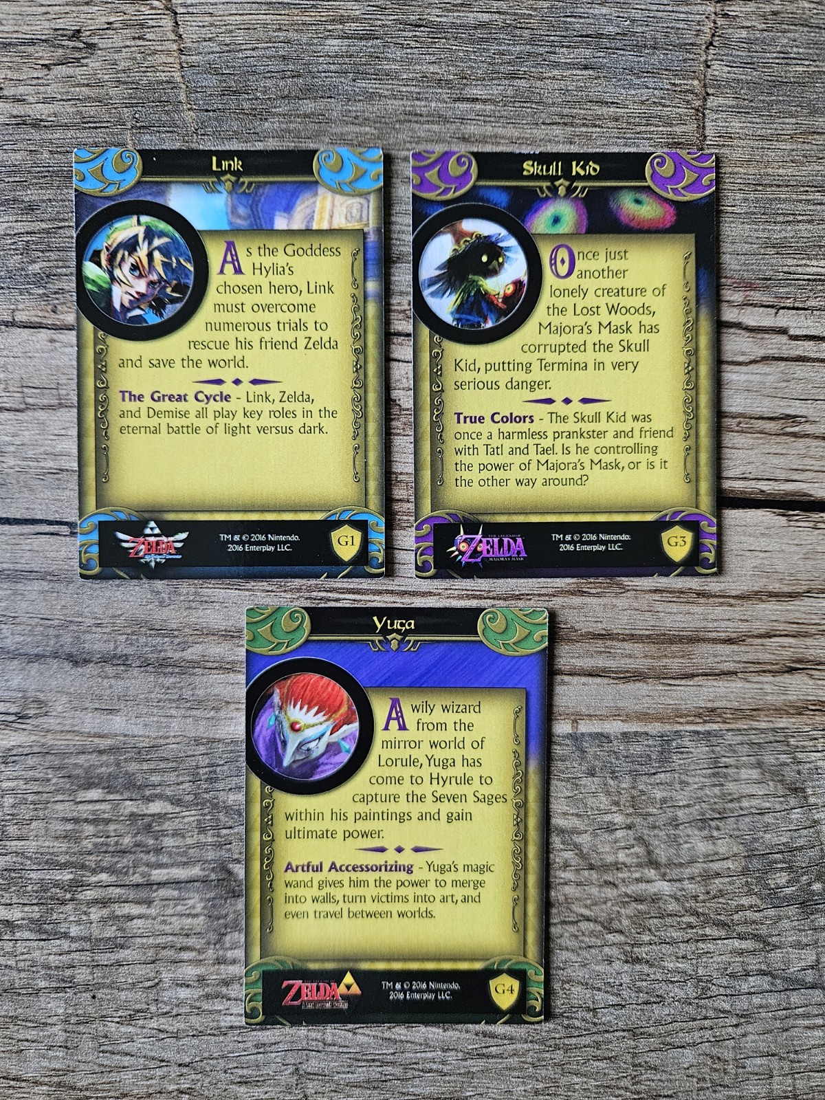 The Legend Of Zelda Training Cards G1 G3 G4 Nintendo Enterplay 2016