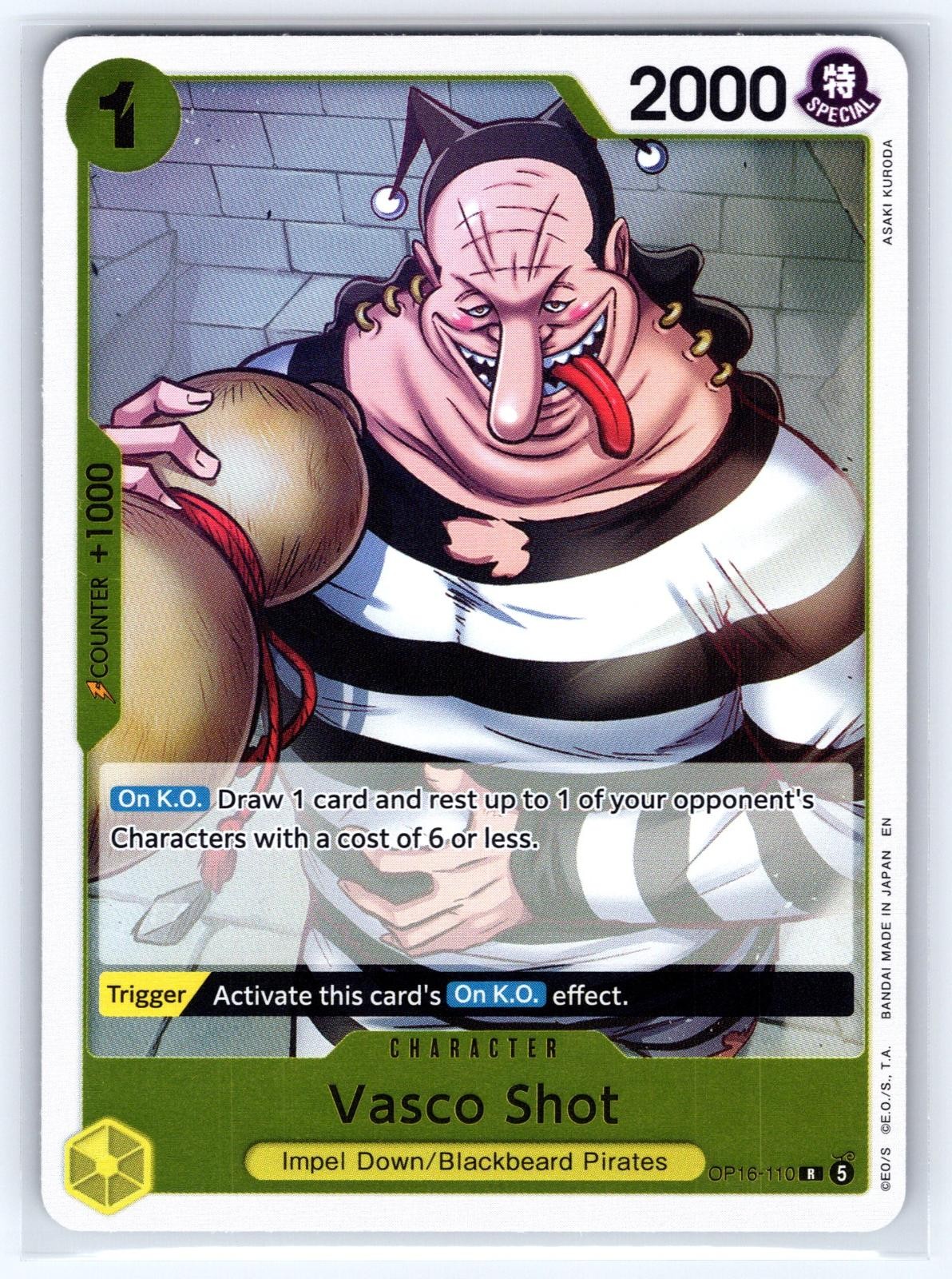 Vasco Shot OP16-110 R The Time of Battle One Piece Foil NM
