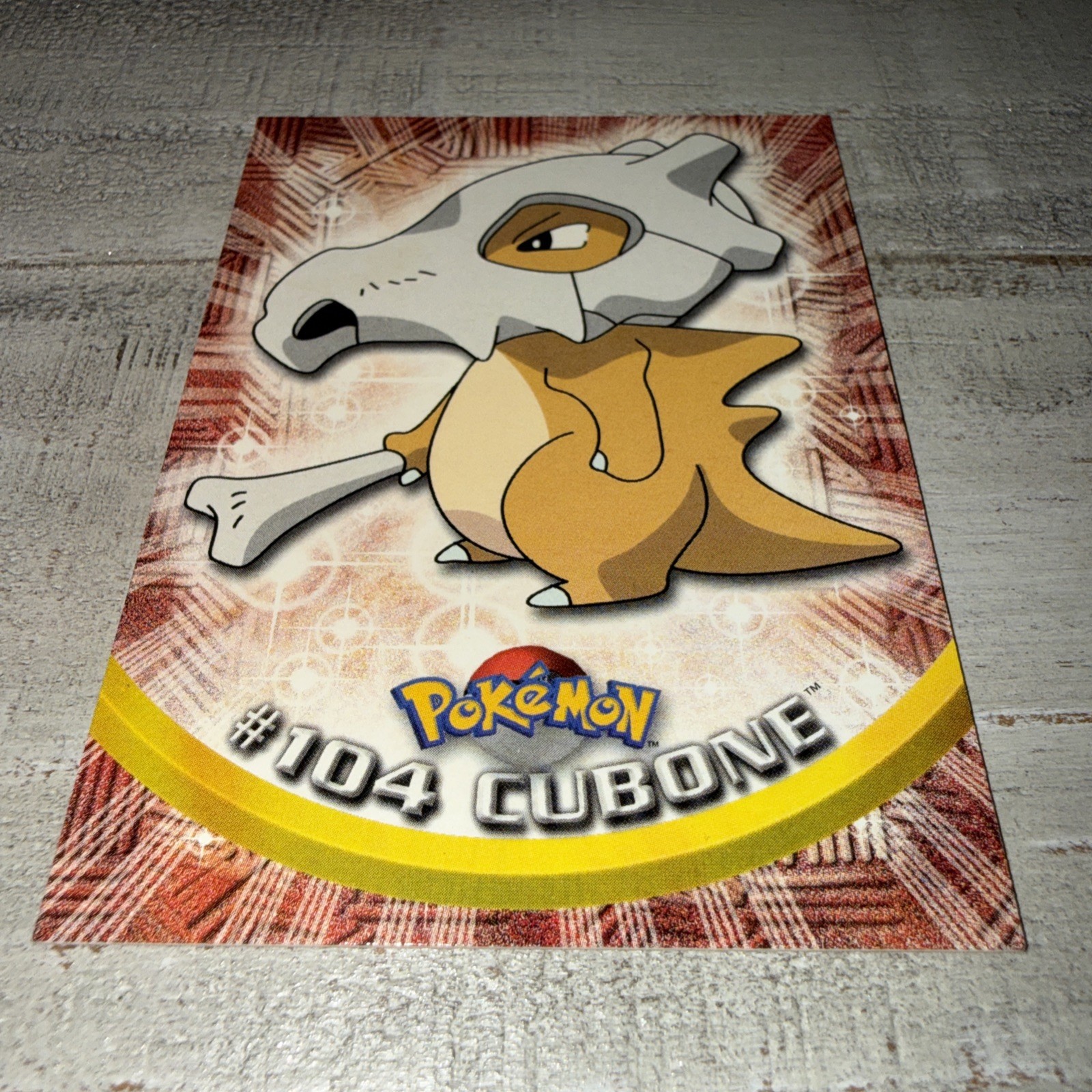 Cubone #104 2000 Topps Pokemon Series 2 Blue Logo