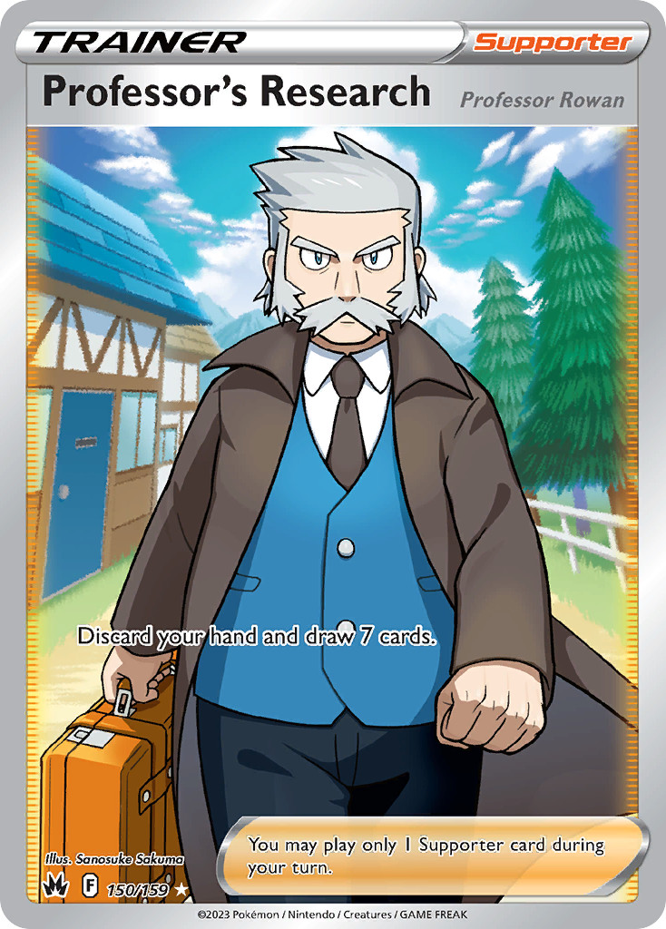 Pokemon Crown Zenith Full Art Professor’s Research 150/159 – Near Mint (NM)