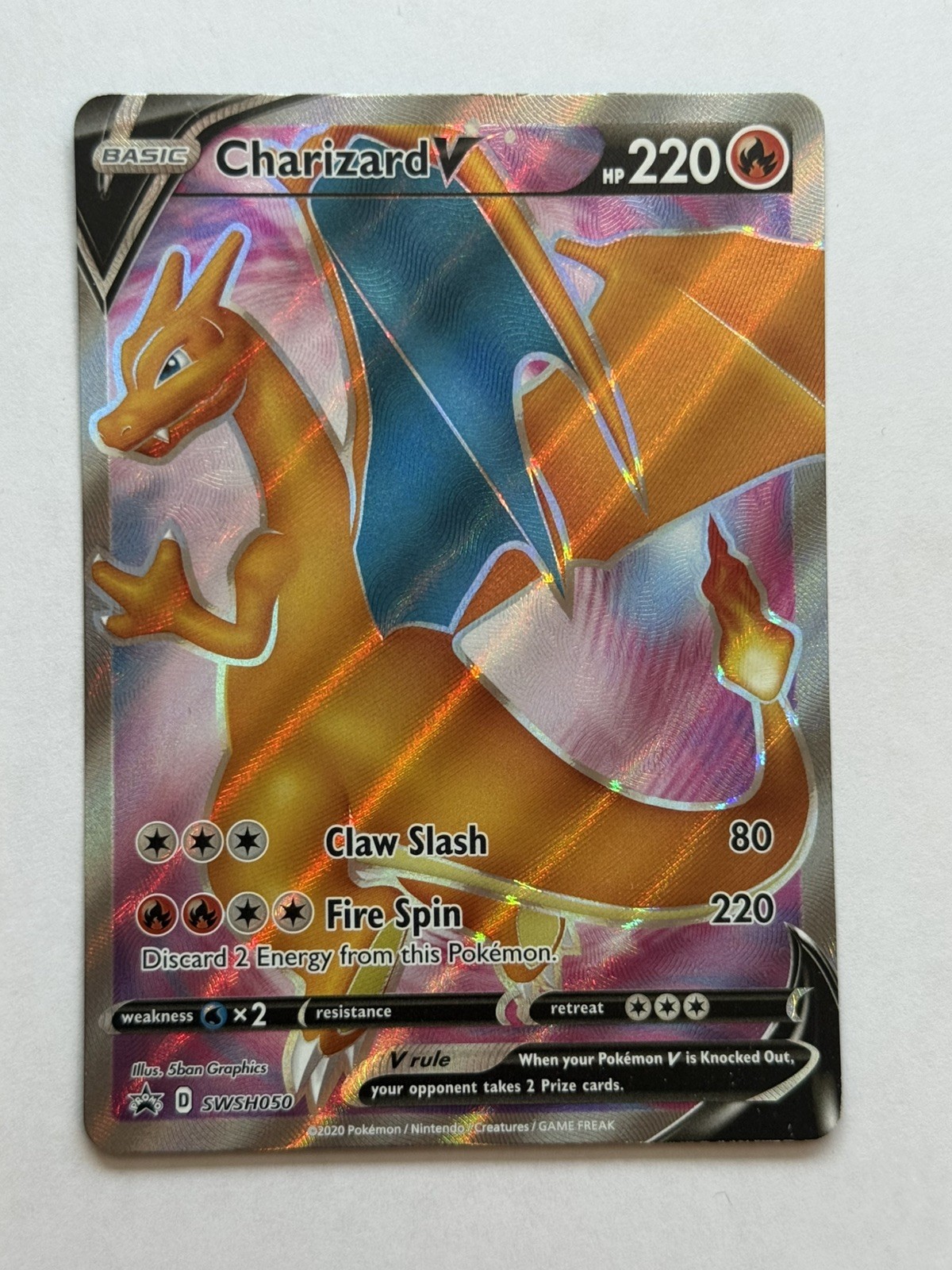 Charizard V SWSH050 SWSH: Sword & Shield Promo Cards Holo