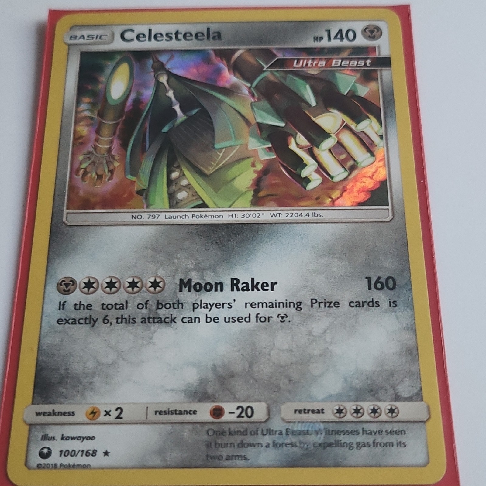 The Pokémon Company Celesteela 100/168 Celestial Storm Reverse Holo Eng 140 HP