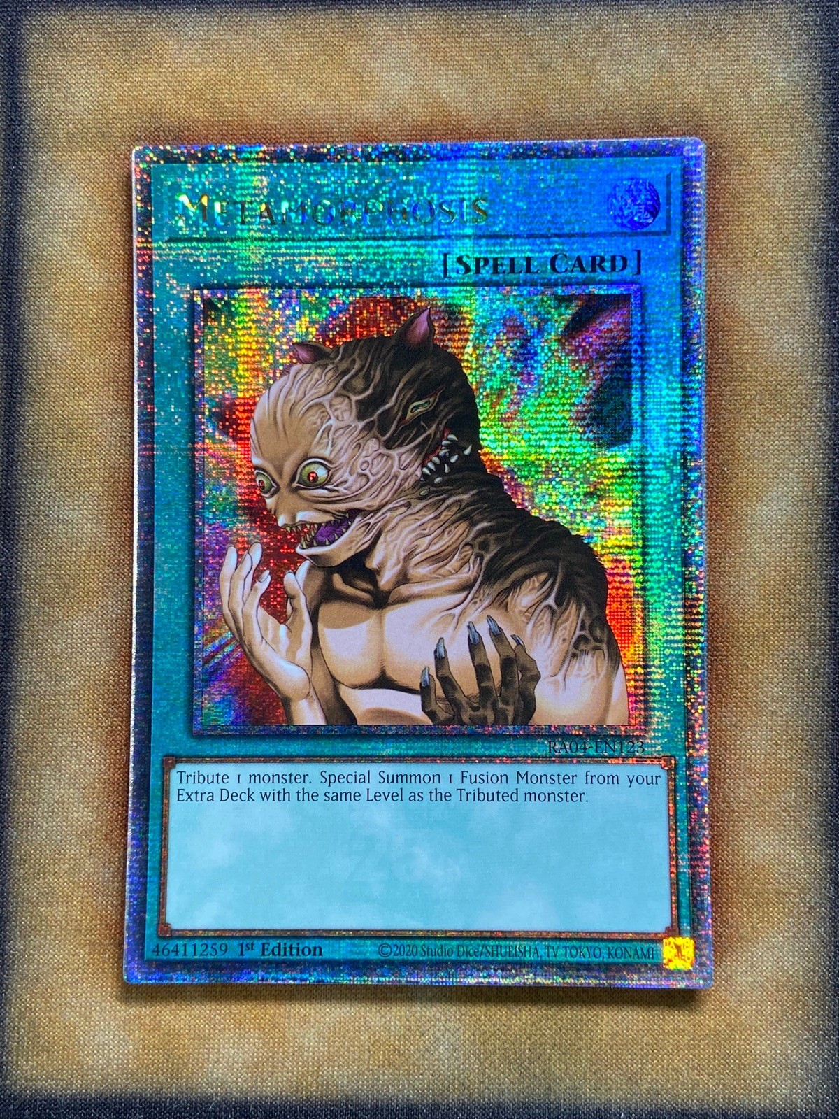 Yugioh Metamorphosis RA04-EN123 Quarter Century Rare 1st Ed NM